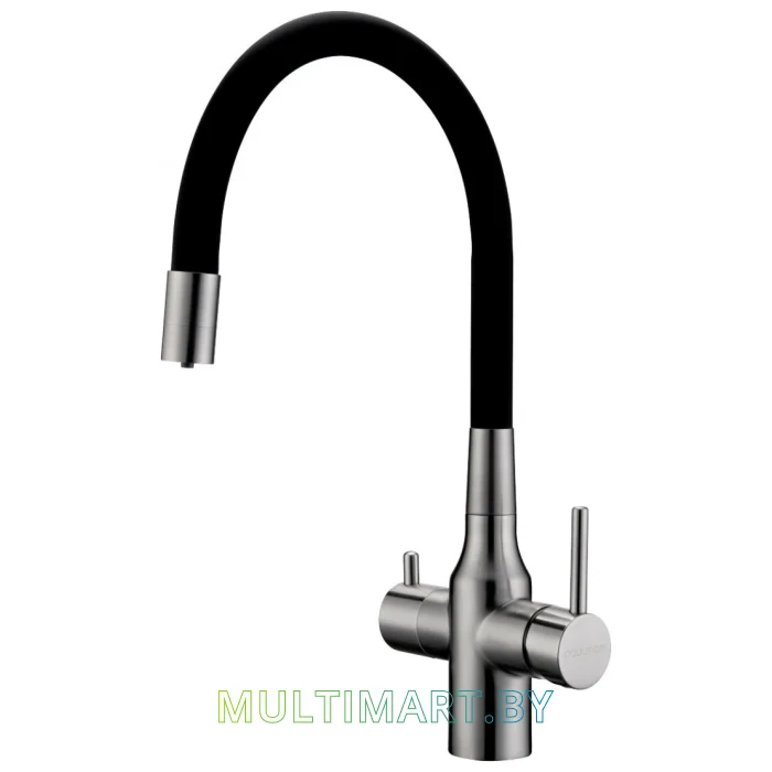 Смеситель Paulmark Salix Sa213419-NI (черный/никель)
